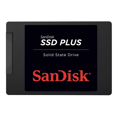 כונן אחסון פלאש 2.5 אינץ' סנדיסק SanDisk SDSSDA-500G-G28 SSD Plus 2.5 Inch 500GB 545MB/s Read 505MB/s Write